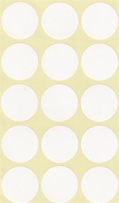 Etikett, köralakú, 30 mm átmérő, 60 etikett/csomag