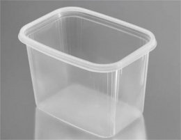 Műanyag tál, lezárható, 1000 ml, 50 db "Svéd"